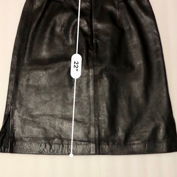 Leather Montagut Paris Leather Skirt - Picture 3 of 5